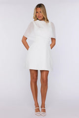 The Cool Layer Mini Dress White