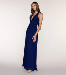 Veronica Crepe A-Line Formal Dress