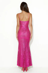 True Spark Sequin Maxi Dress Pink