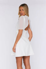 The Cool Layer Mini Dress White