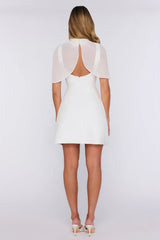 The Cool Layer Mini Dress White