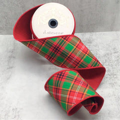 Yule Plaid Ribbon 4 x 10yds