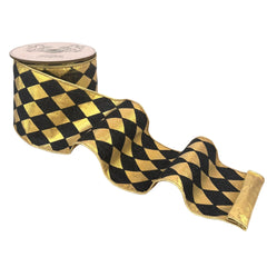 Golden Harlequin Ribbon 4 x 10yds