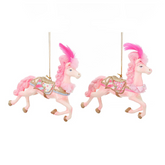 Cotton Candy Carnival Horse Ornaments 14.5cm