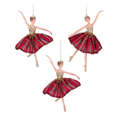 Highland Tartan Ballerina Troupe 6.75 (Set of 3)