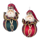 Highland Tartan Santa Ornament 21cm