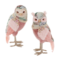Paradise Brocade Owls Medium 27cm(Set of 2)