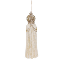 Winter Treasure Pearl Crown Tassel 25cm