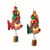 Holiday Shopping Kissing Fish Ornament 17cm