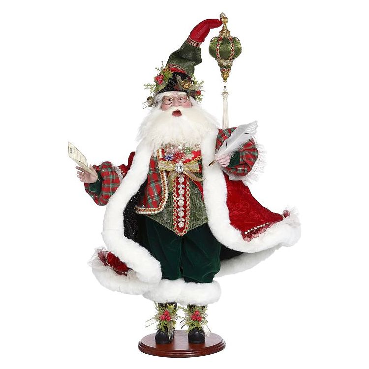 Tartan Naughty or Nice Santa Figure 24