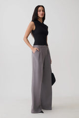 Crossover Jersey Top - Black