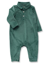 Pine Teddy Buttondown Romper