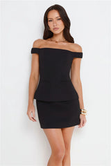 The Standard Tailored Mini Skirt Black