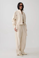 Denim Jacket - Cream