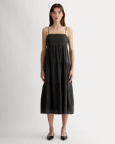 The Gauze Tiered Dress | Black