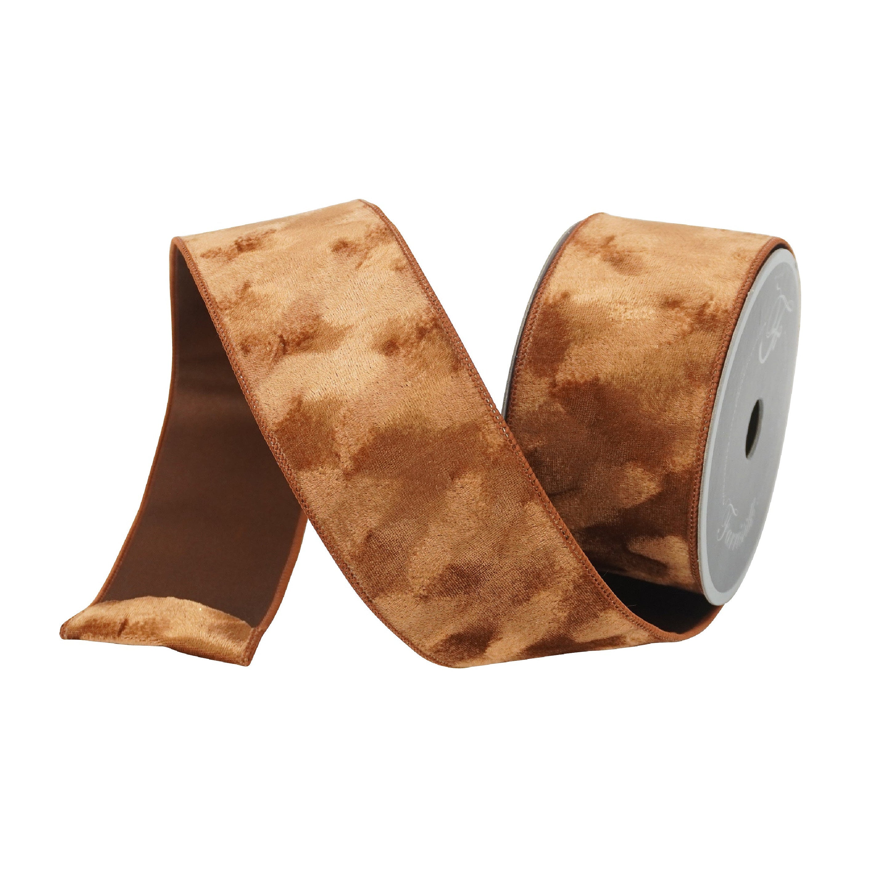 Pecan Silken Velvet Ribbon 2.5 x 10yds