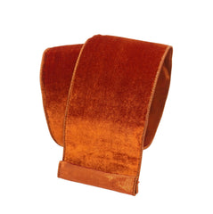 Cinnamon Velvet Luster Ribbon 2.5 x 10yds