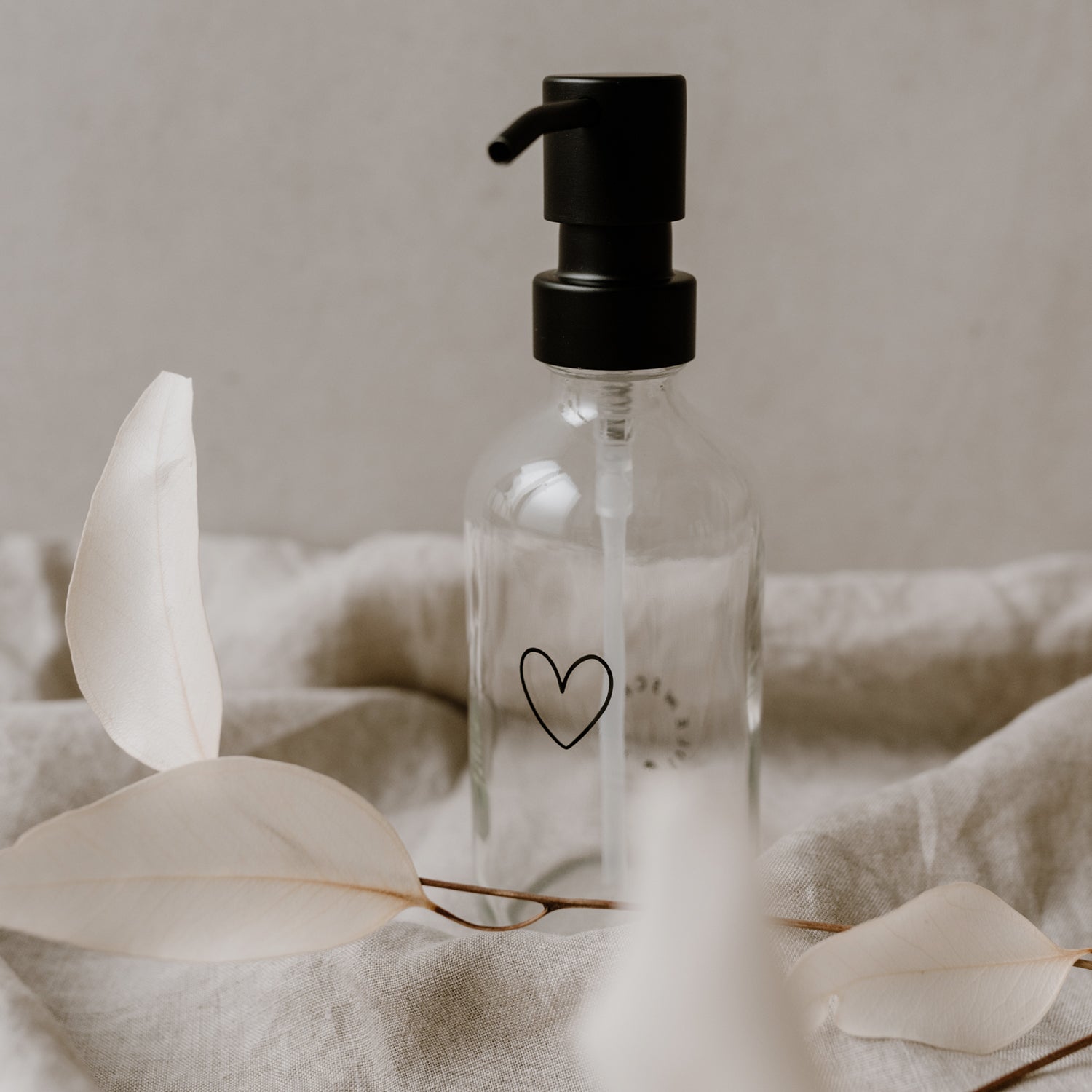 Seifenspender Herz transparent 250ml