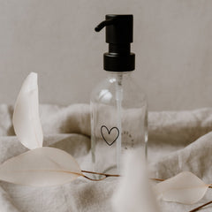 Seifenspender Herz transparent 250ml