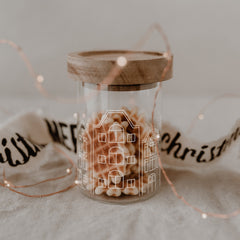 Mini Vorratsglas Häuser