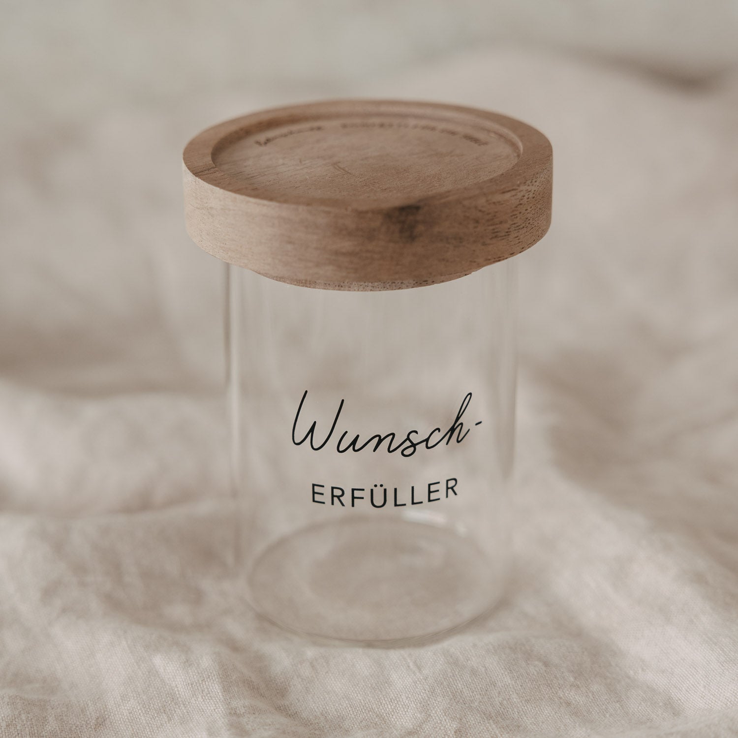 Mini Vorratsglas Wunscherfüller schwarz