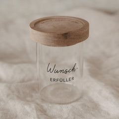 Mini Vorratsglas Wunscherfüller schwarz