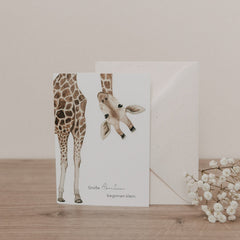 Klappkarte Giraffe