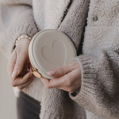 Portemonnaie Herz creme