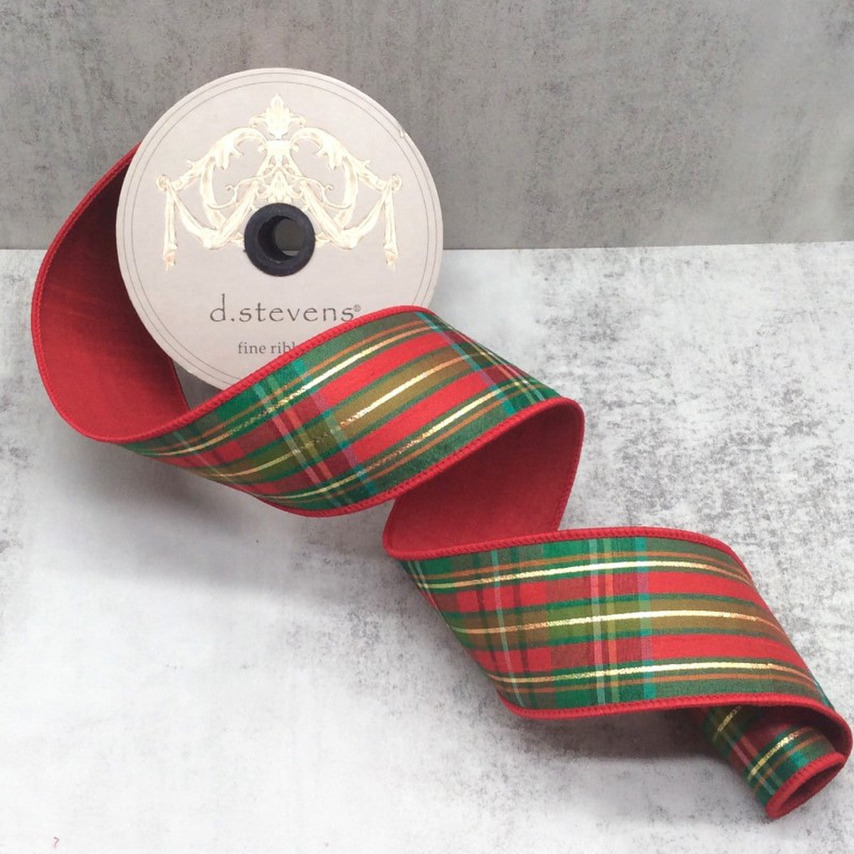 Jingle Plaid Ribbon 2.5 x 10yds