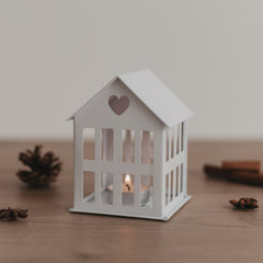 Metallhaus mini Weiß