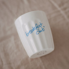 Becher Breakfast club hellblau