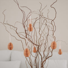Papieranhänger 6er Set Ostern peach