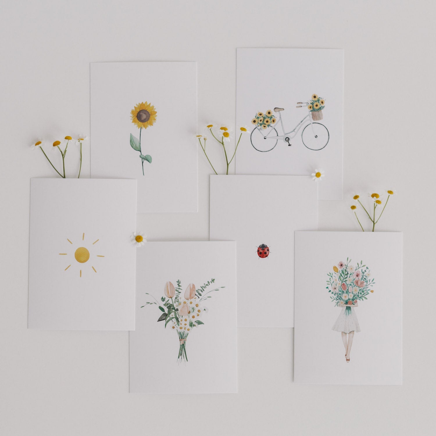 Kartenset Flower Love im 6er Set