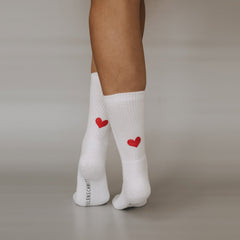 Socken Herz rot