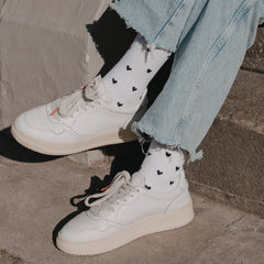 Socken Allover Herzen schwarz