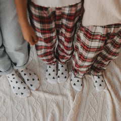 Socken Allover Tannen