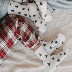 Socken Allover Tannen