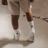 Kindersocken Herz schwarz