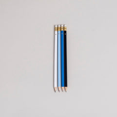Bleistift Set blau 4er Set