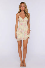 Style Muse Mini Dress Yellow