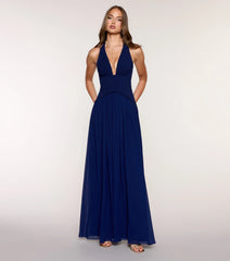 Veronica Crepe A-Line Formal Dress