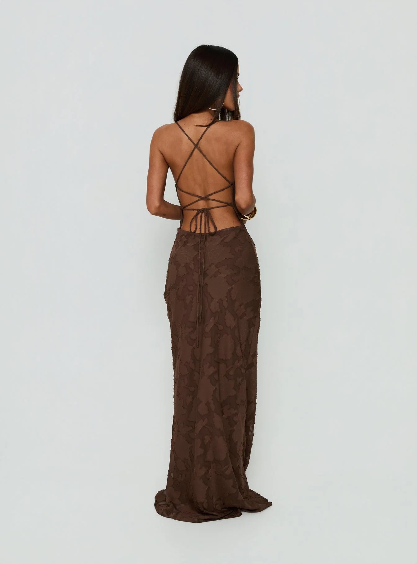 Celena Maxi Dress Brown