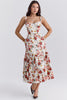 italian rose print cotton midi sundress