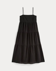 The Gauze Tiered Dress | Black