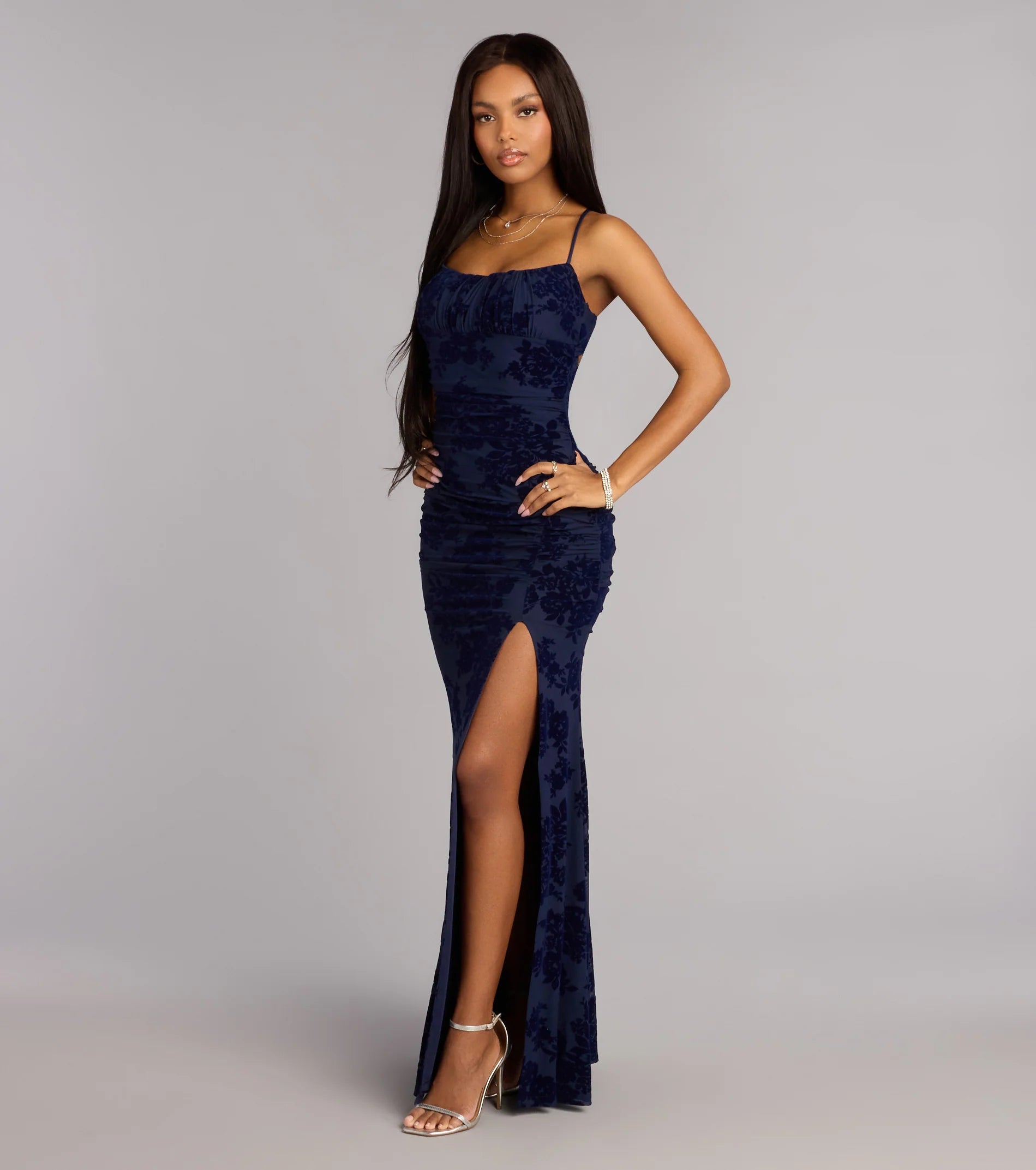 Mandy Strappy Tie-Back Mermaid Formal Dress