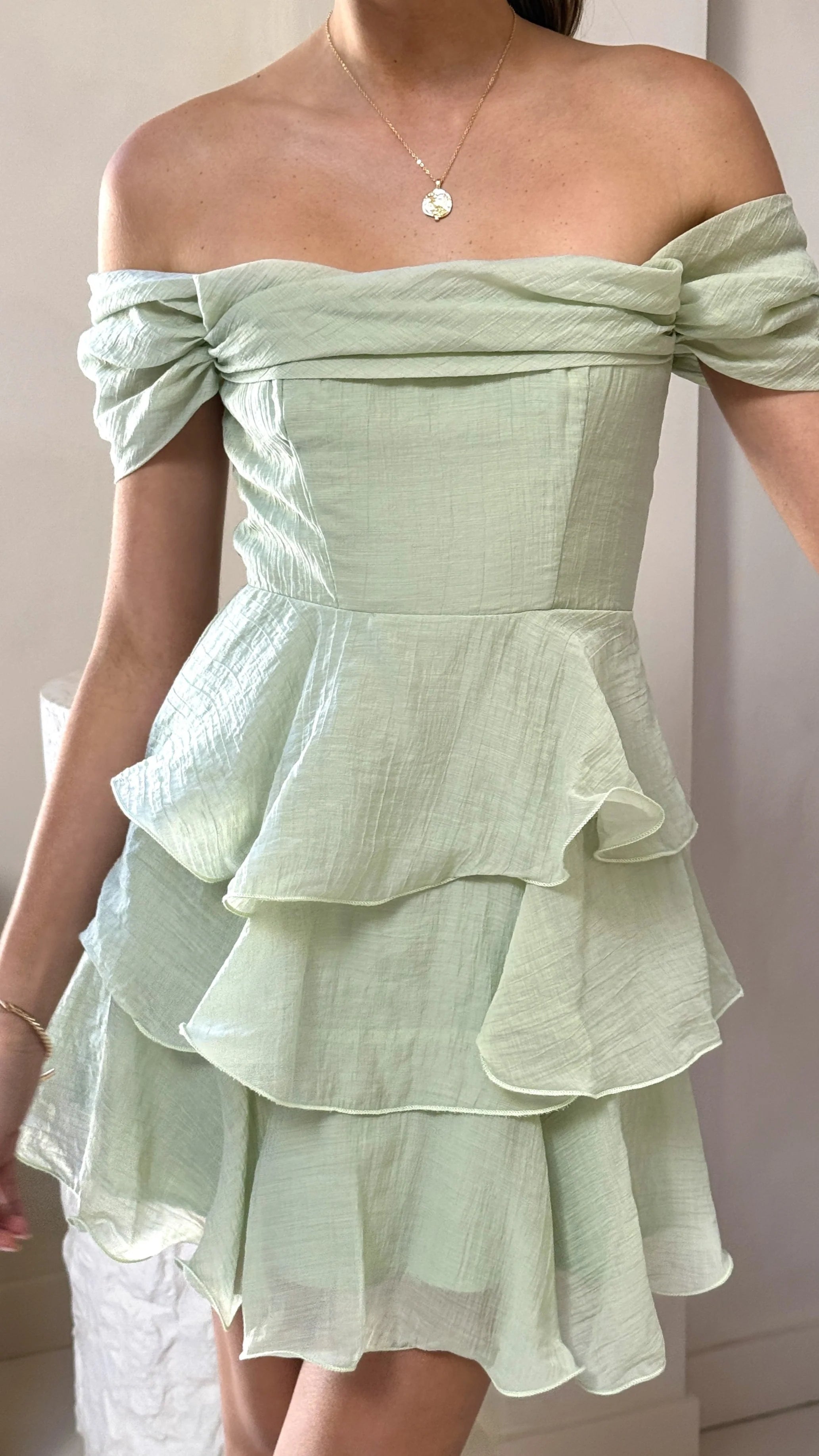 Lanelle Mini Dress - Sage