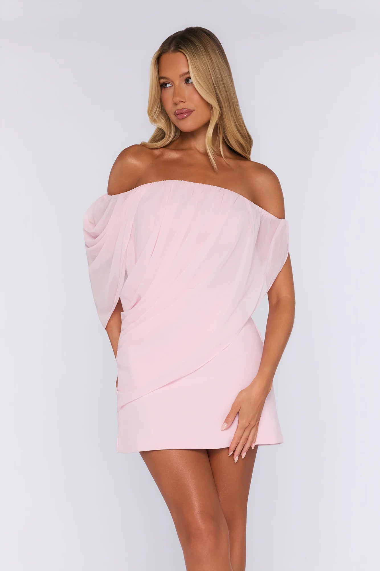 Golden Hour Club Mini Dress Pink