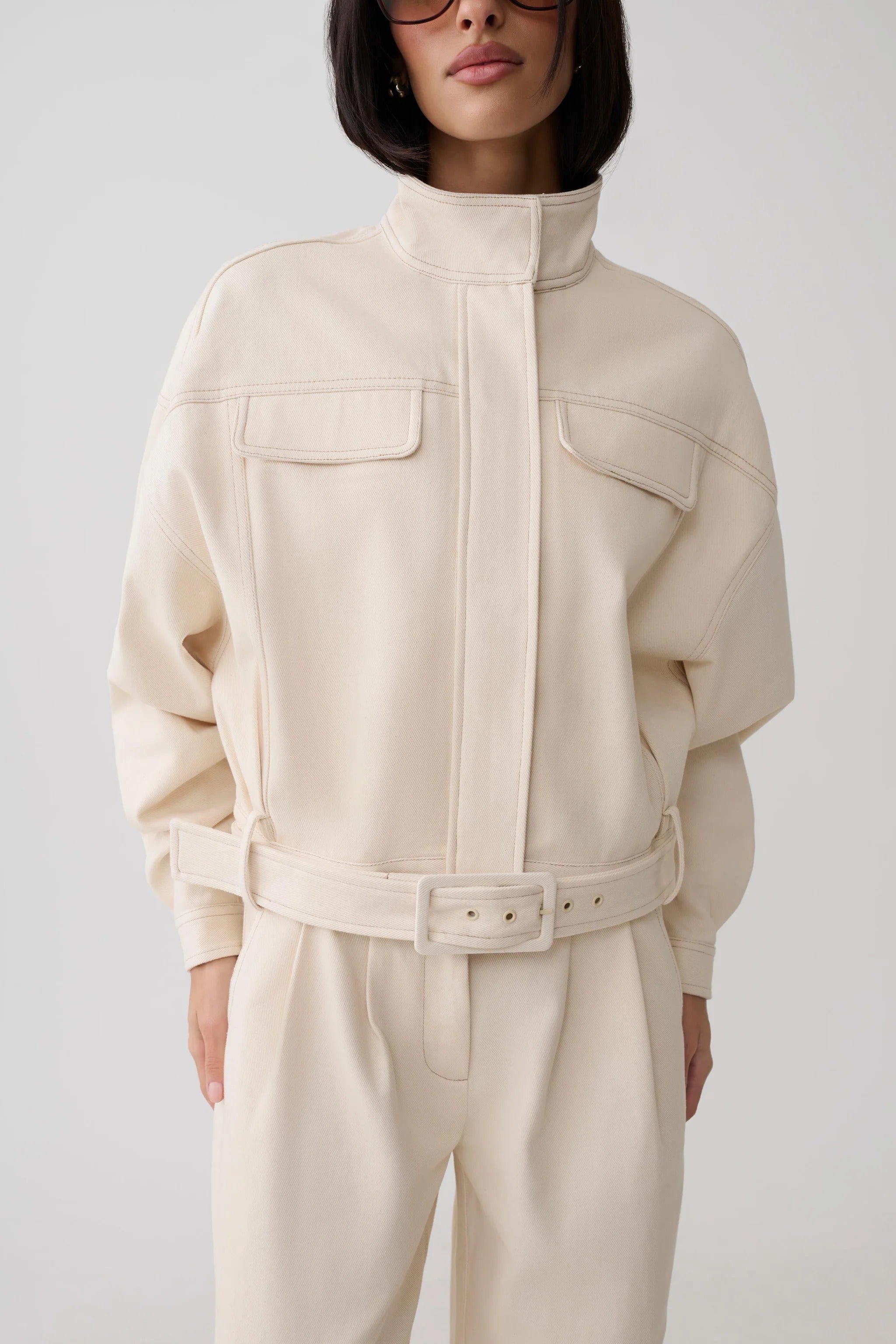 Denim Jacket - Cream