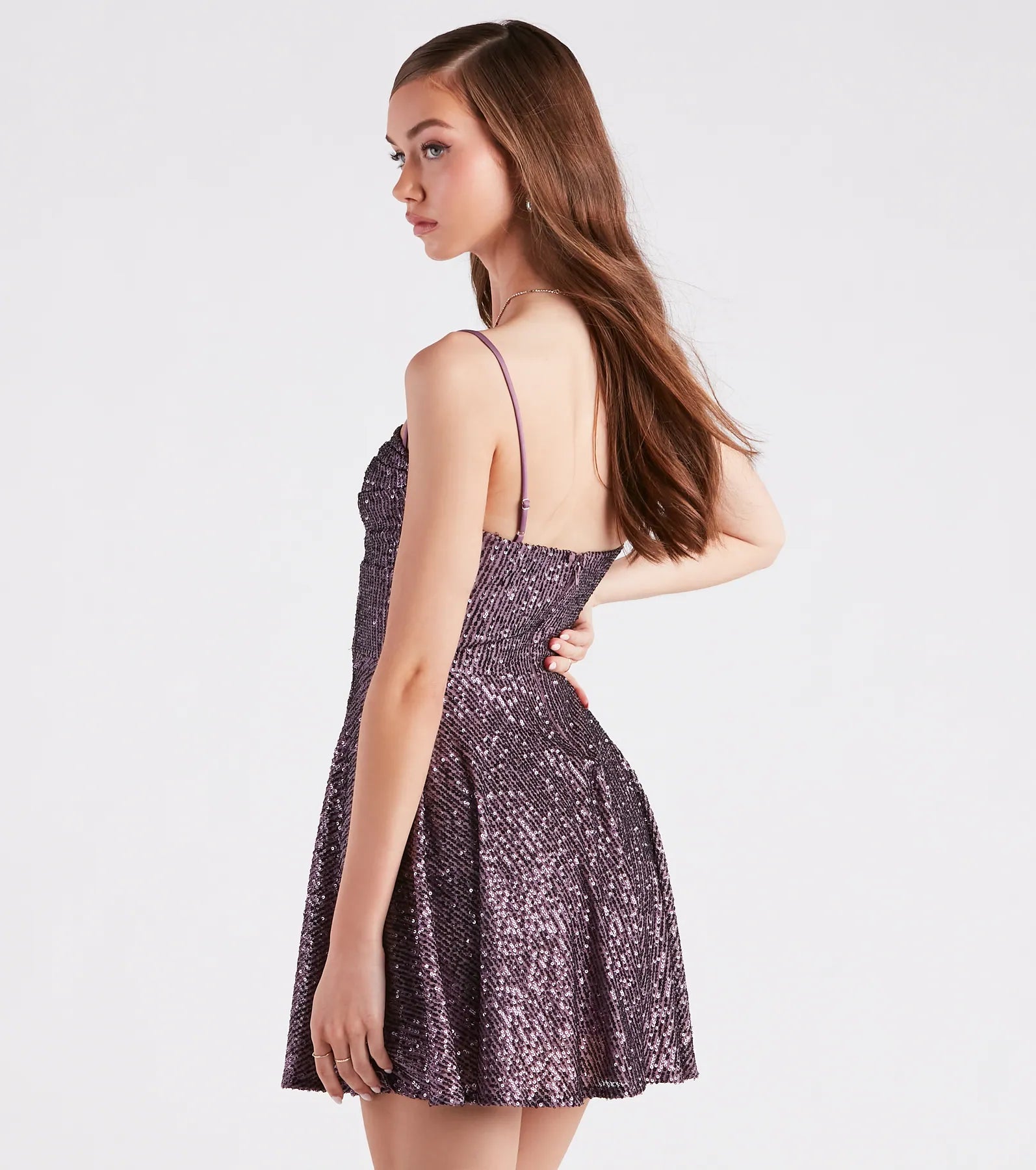 Marybelle Sequin A-Line Dress