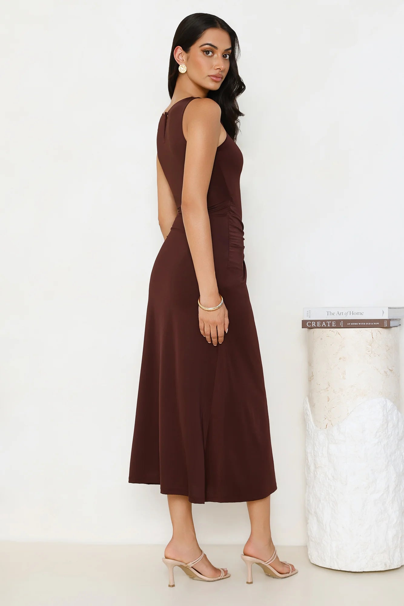 Everything Energy Midi Dress Chocolate